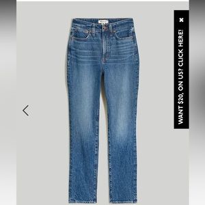 Madewell curvy perfect vintage jean